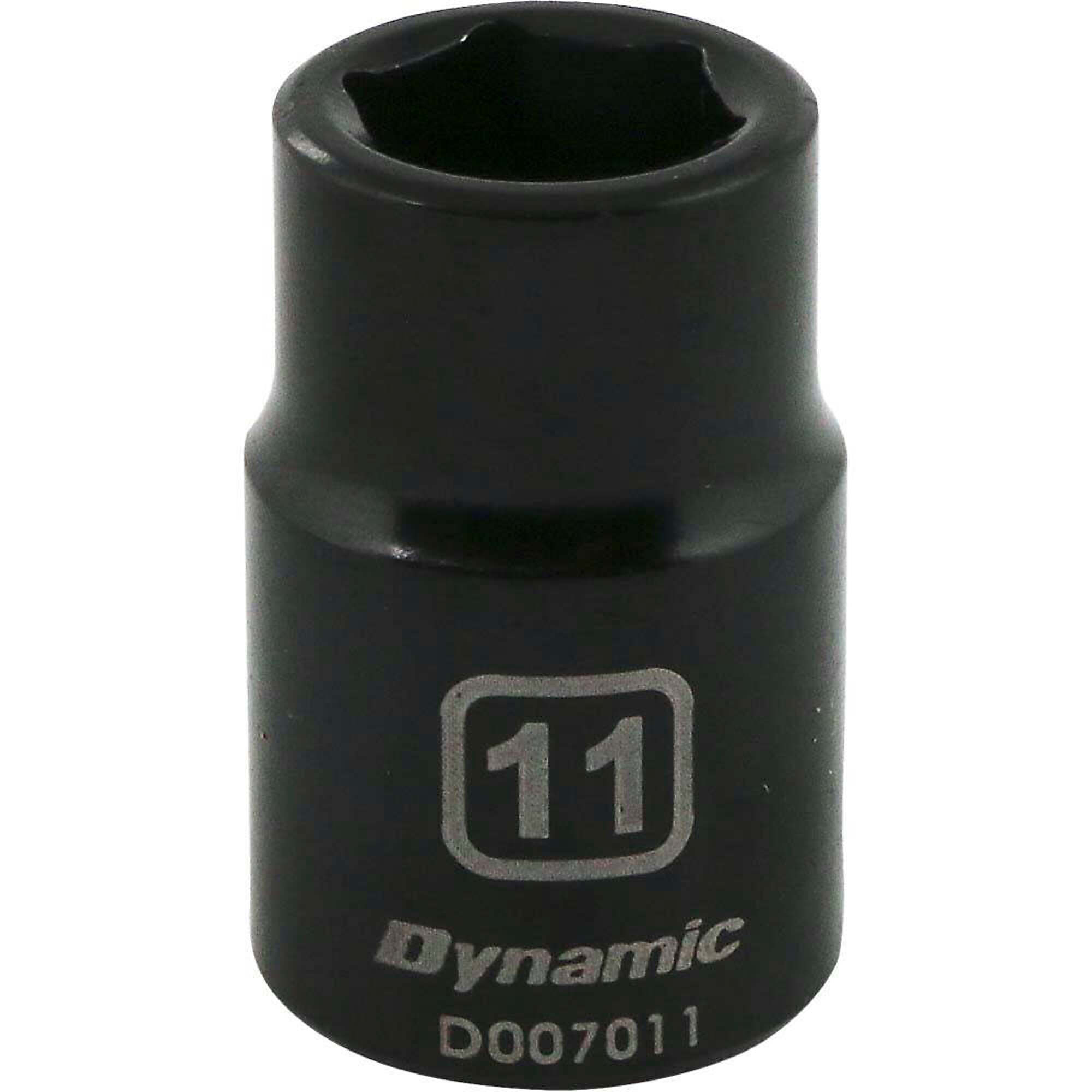 Dynamic Tools 3/8" Drive 6 Point Metric, 11mm Standard Length, Impact Socket